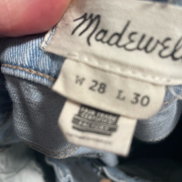 Madewell Light Blue Women's Slim Jeans 28 X 30 - Picture 11 of 13